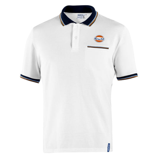 Polo Gulf Pocket Blanco