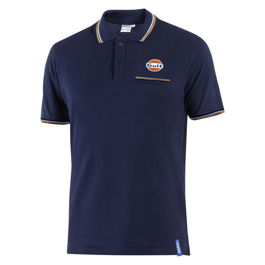Polo Gulf Pocket Azul Marino