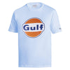 Camiseta Gulf Gran Logo Azul Cielo