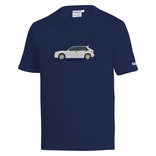 Camiseta Lancia Delta HF Azul/Blanco