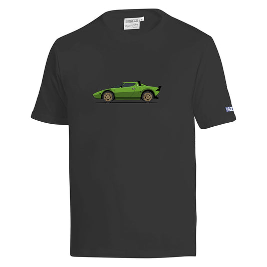 Camiseta Lancia Delta HF GR4 Stratos Negro/Verde