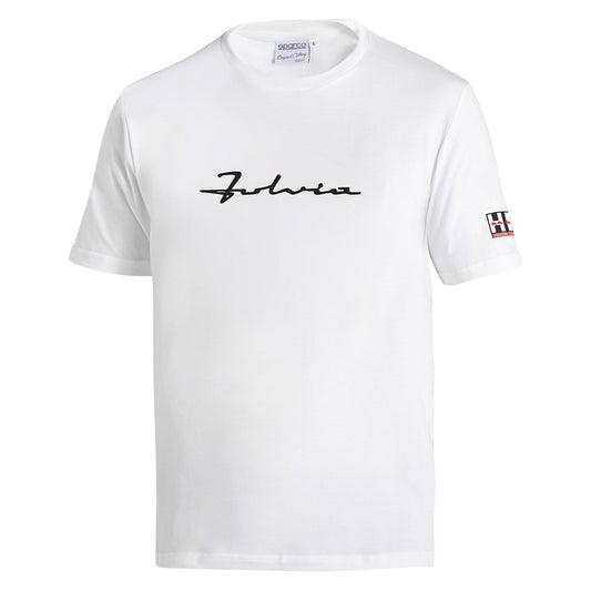 Sparco - Précommande - T-shirt Lancia HF Fulvia Logo Blanc
