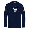 Camiseta Manga Larga Maserati Azul