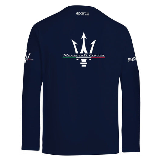 Camiseta Manga Larga Maserati Azul