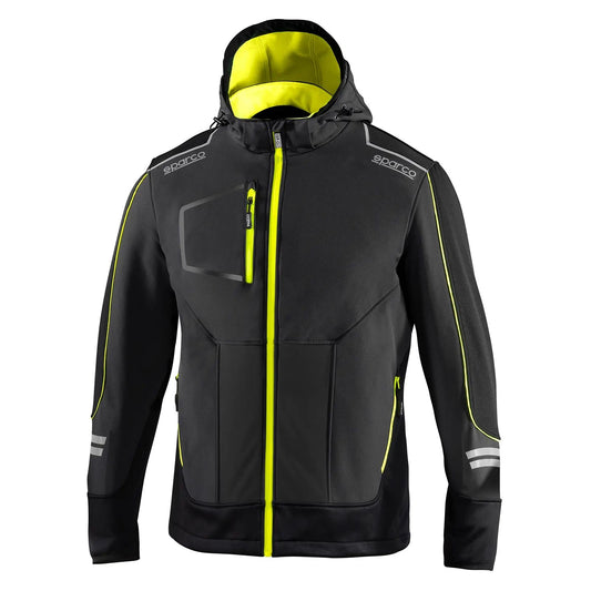 Chaqueta Sofshell Tech York Gris/Amarillo